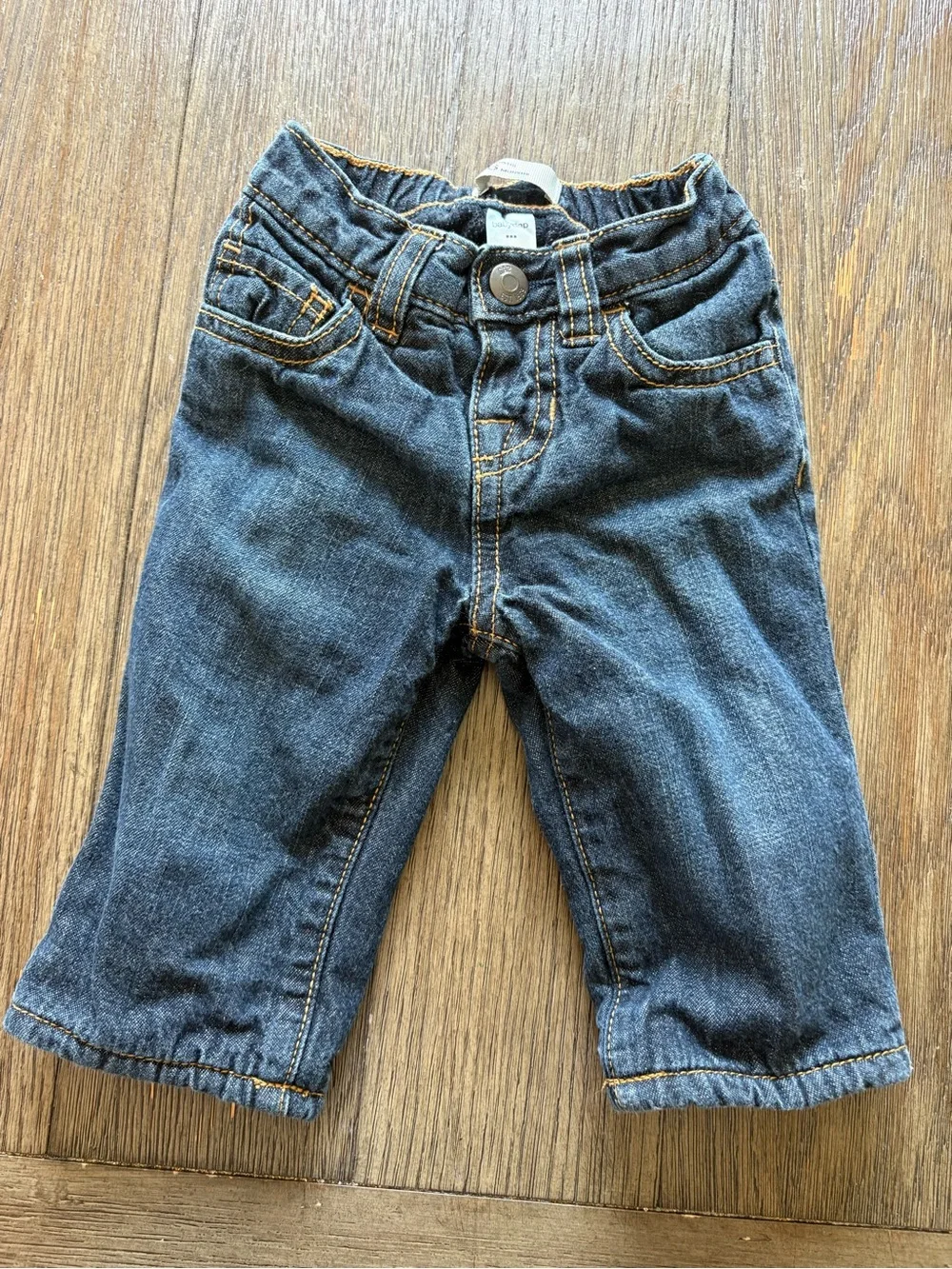 Gymboree Plaid Button Up Plaid Bodysuit with Fleece Lined Gap Jeans
